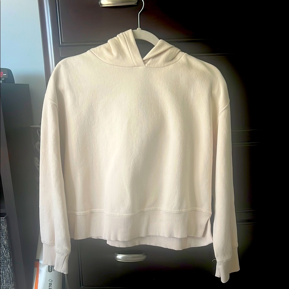 Zara Cream Hooded Sweatshirt